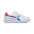 Sneakers bianche da ragazza con logo arcobaleno Diadora Game Step Bloom GS, Brand, SKU s352000074, Immagine 0